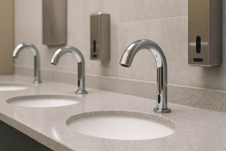 Read more about the article How to Choose Touchless Fixtures for High-Traffic Commercial Washrooms