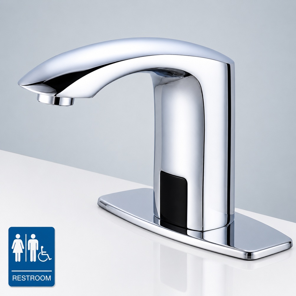 Fontana Tivoli Automatic Hands Free Chrome Finish Sensor Faucet
